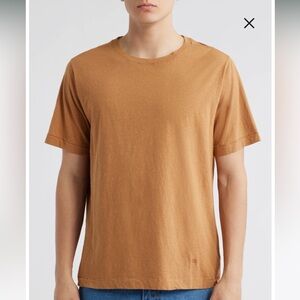 NWT Merz b Schwanen HPT01 Faded Caramel Cotton Hemp Relaxed Fit T-shirt Size 5/M